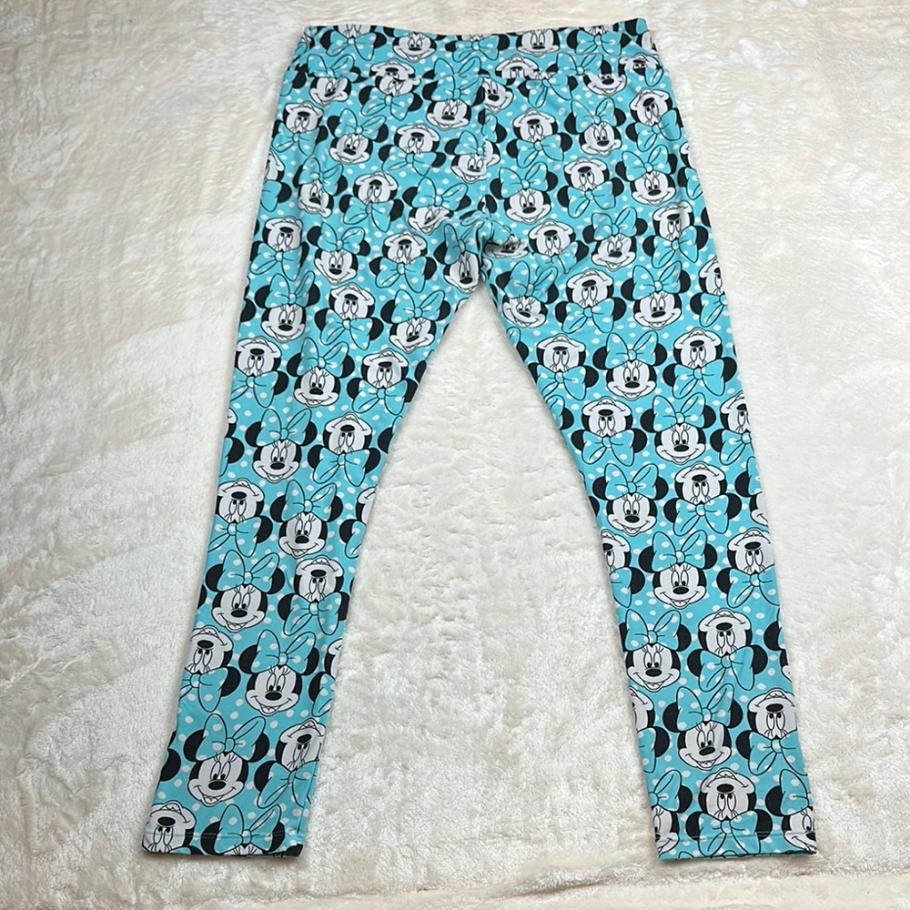 Disney Blue and Black Minnie Mouse Leggings - Picture 5 of 5